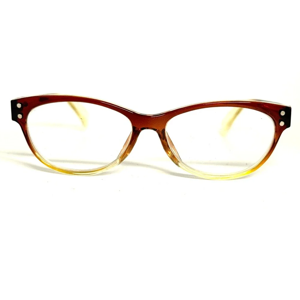 Design‎ Line 216 Brown Ombre Cat Eye Reading Glasses  Mens Womens